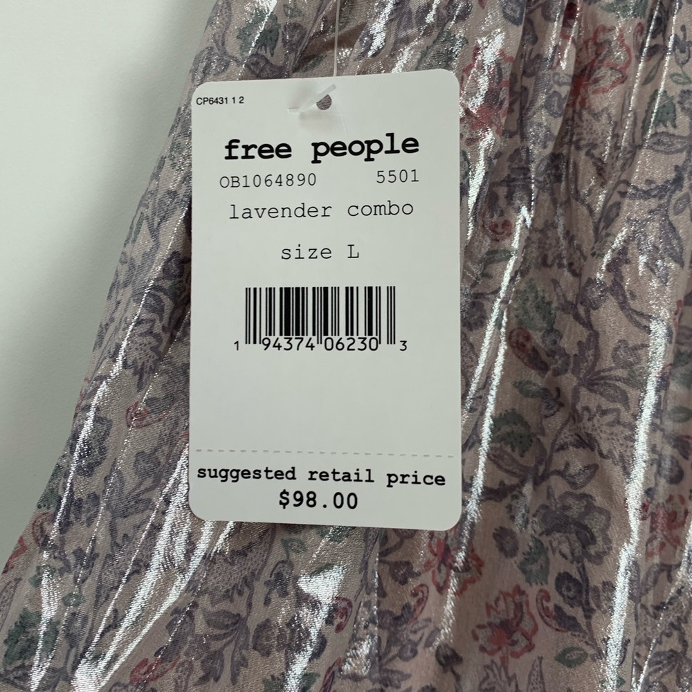 NWT Free People In a Bubble Satin Mini Skirt - Picture 9 of 9